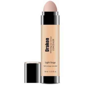 drakon eye contour concealer light beige with sponge applicator high coverage fo dark circles treatm 154.0